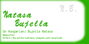 natasa bujella business card